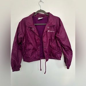 Champion cropped windbreaker jacket. Size M